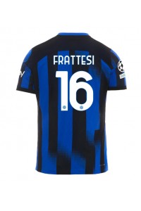 Inter Milan Davide Frattesi #16 Jalkapallovaatteet Kotipaita 2023-24 Lyhythihainen